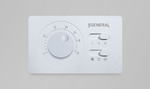 Pokojový termostat General Life FC100 pro Fan-Coil jednotky