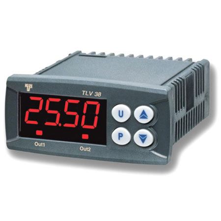 Ukazatel analogových veličin Tecnologic K38V FI-- s nastavitelnými alarmovými stavy