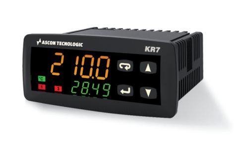 Regulátor teploty a rychlosti posuvu Ascon Tecnologic KR7T HCSR-D pro pece a chladící tunely s časovačem