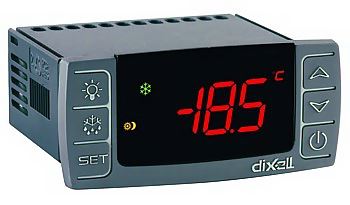 Panelový termostat Dixell XR20CX 0P0C0 s napájením 12V a pasivním odtáváním