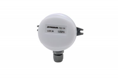 Průmyslový snímač osvětlení Produal Lux 34-100 s nastavitelným rozsahem a výstupem 0-10V