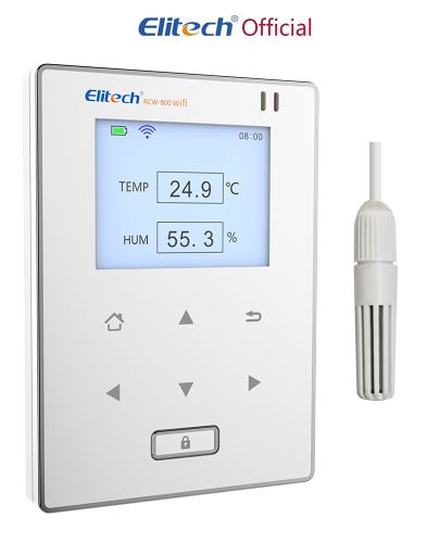 Záznamník teploty a vlhkosti s WiFi Elitech RCW-800