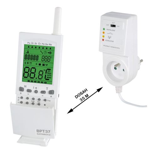 Bezdrátový termostat Elektrobock BPT37 s možností připojení GSM modulu