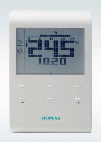 Prostorový termostat Siemens RDE100.1 s týdenním programem