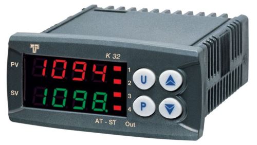 PID regulátor Tecnologic K32T FCRRR s časovačem a třemi výstupními relé